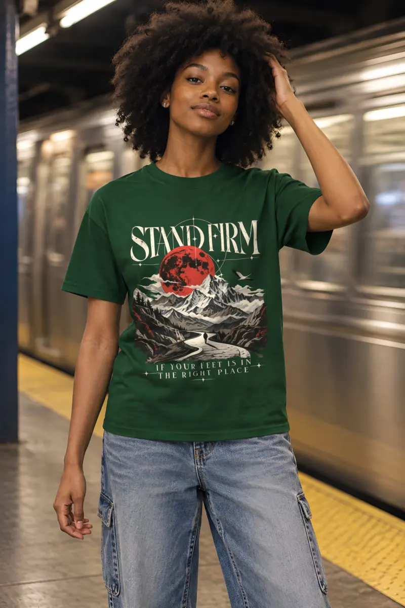 "Stand Firm" Heavyweight Unisex Crewneck T-shirt