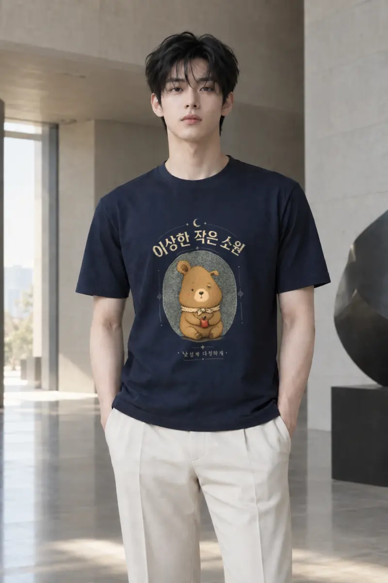 "Strange Little Wish" Heavyweight Unisex Crewneck T-shirt | Gildan 5000