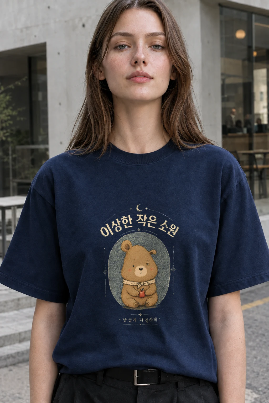 "Strange Little Wish" Heavyweight Unisex Crewneck T-shirt | Gildan 5000