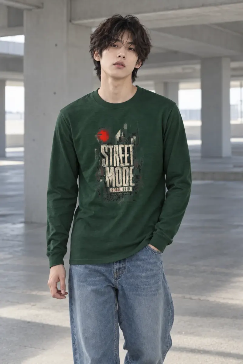 "Street Mode Seoul" Unisex Longsleeve T-shirt