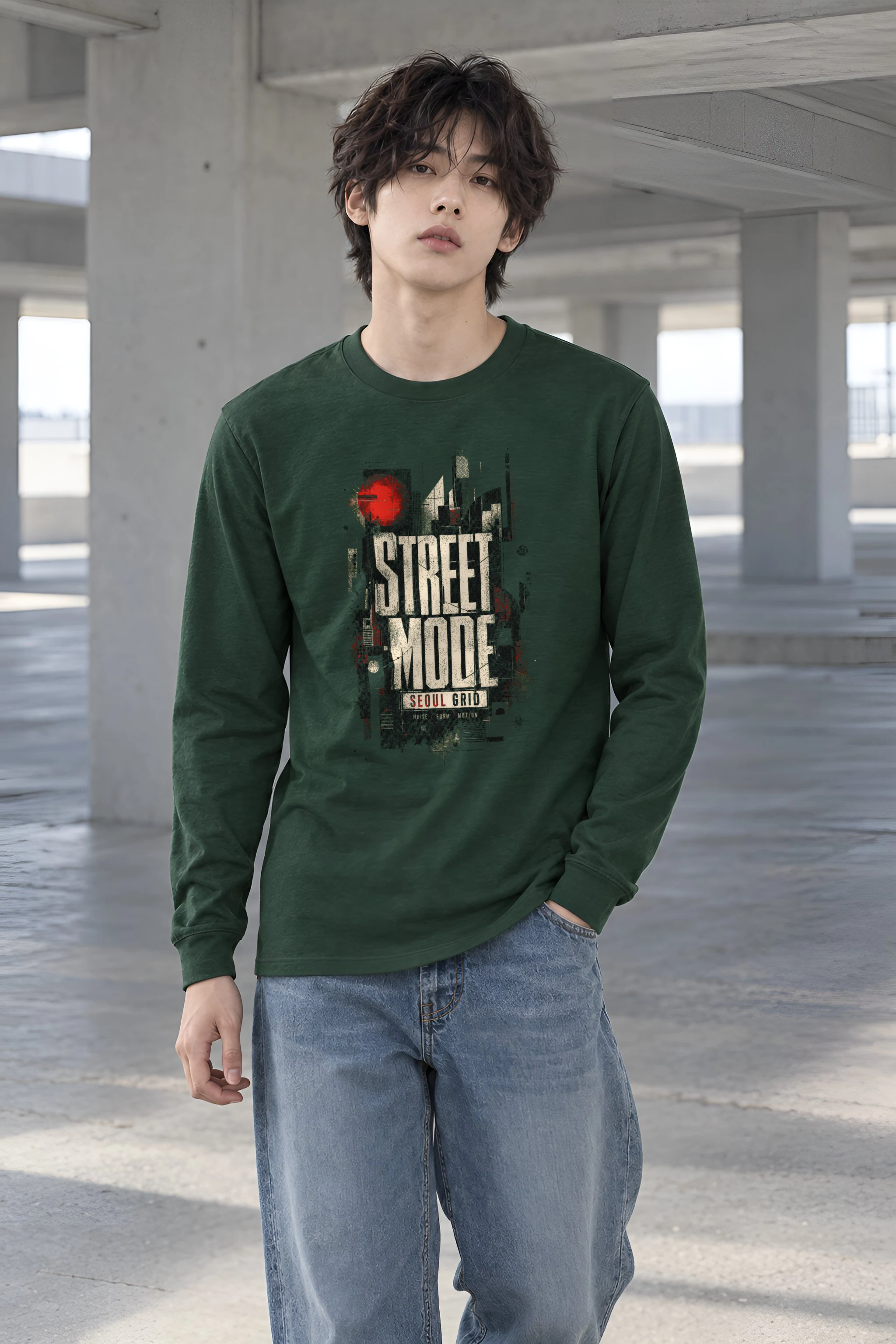 "Street Mode Seoul" Unisex Longsleeve T-shirt