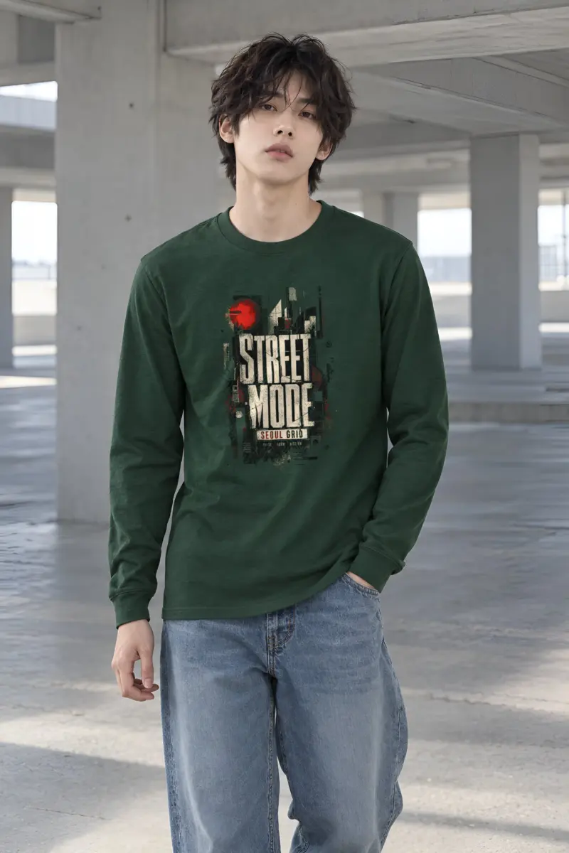 "Street Mode Seoul" Unisex Longsleeve T-shirt