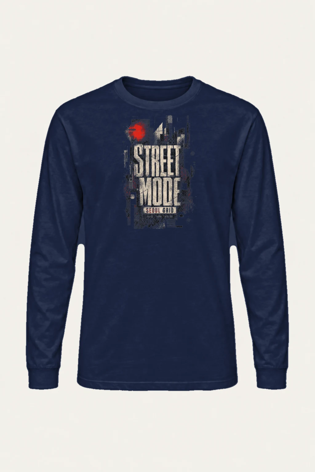"Street Mode Seoul" Unisex Longsleeve T-shirt | Gildan 2400