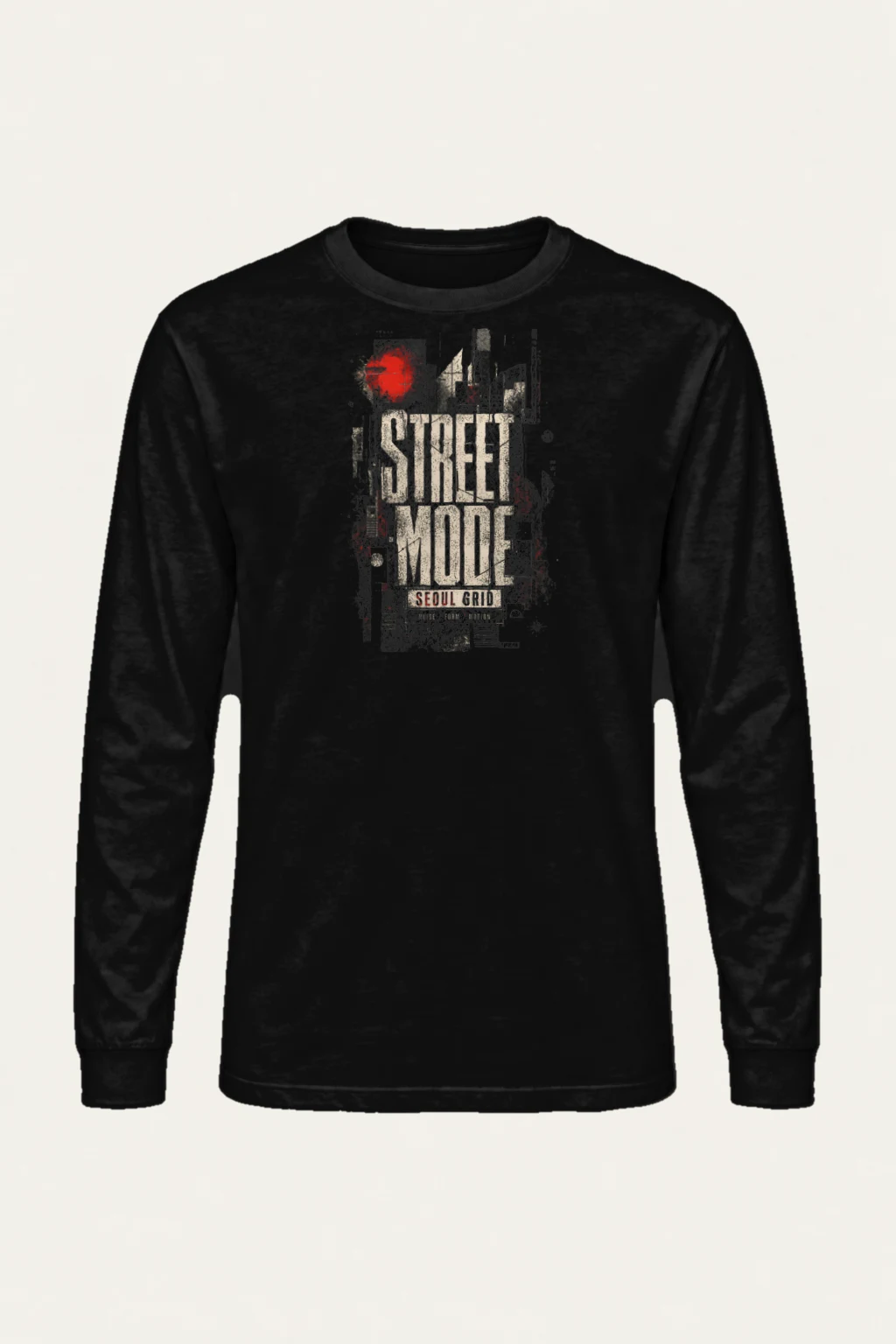 "Street Mode Seoul" Unisex Longsleeve T-shirt | Gildan 2400