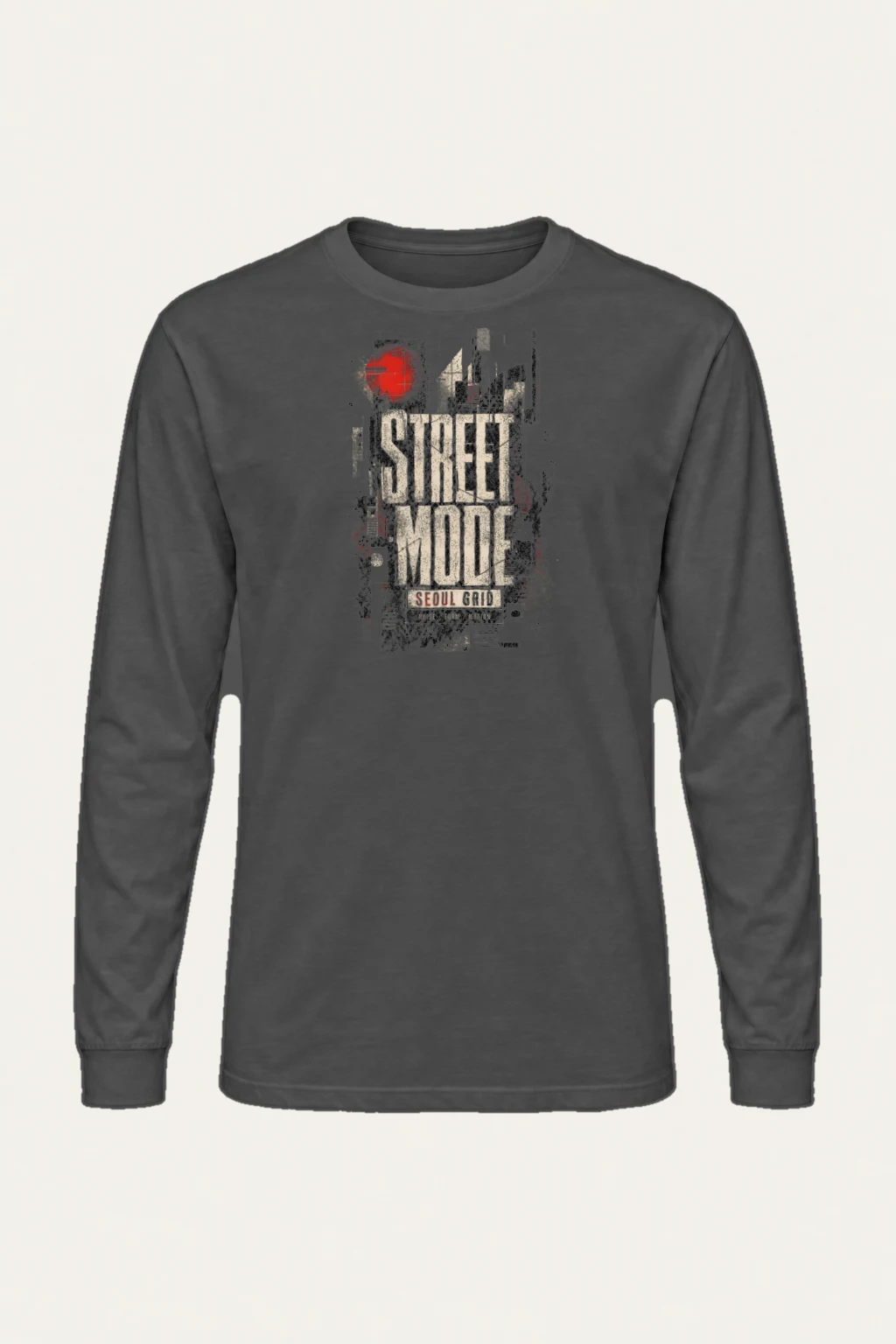 "Street Mode Seoul" Unisex Longsleeve T-shirt | Gildan 2400