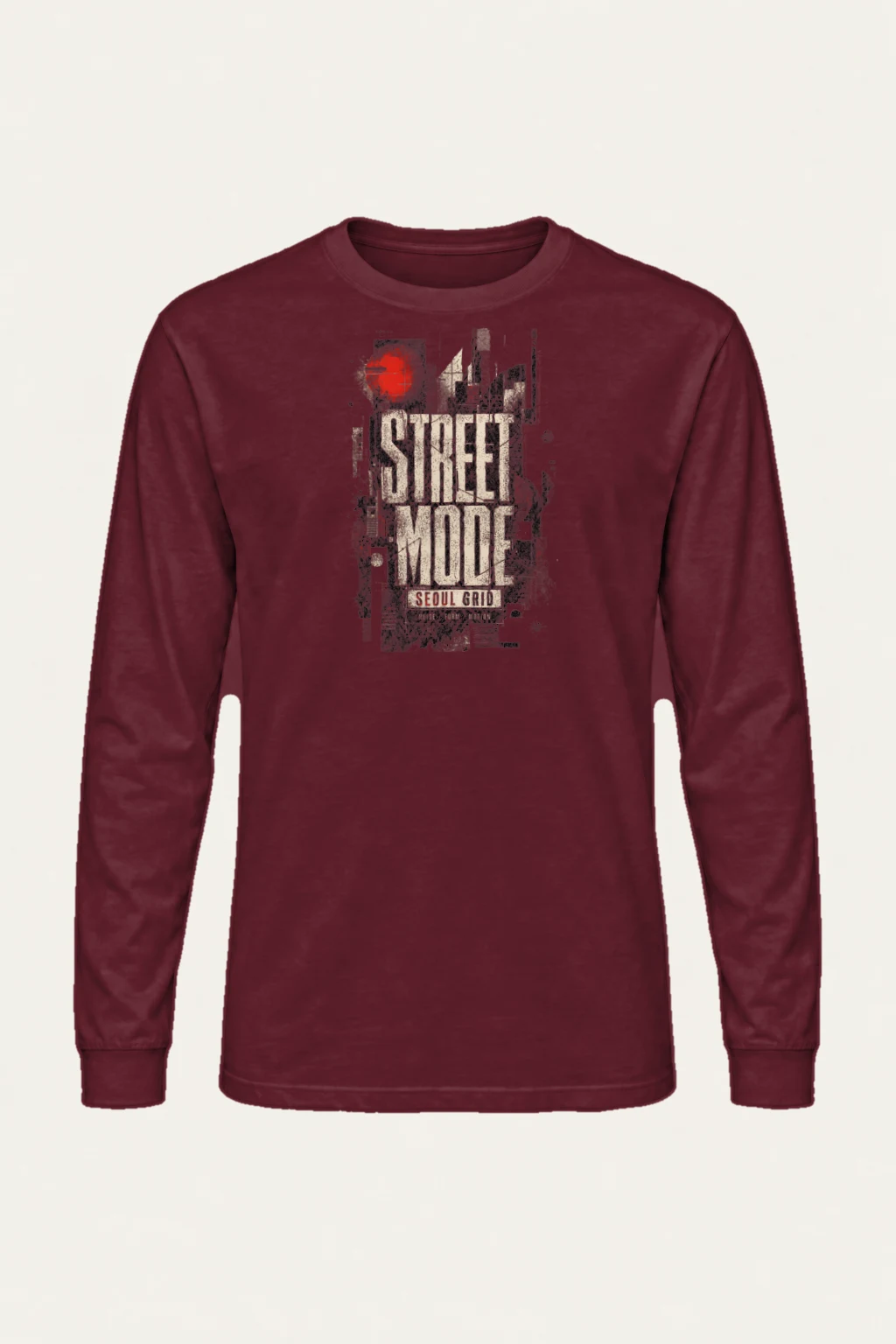 "Street Mode Seoul" Unisex Longsleeve T-shirt | Gildan 2400
