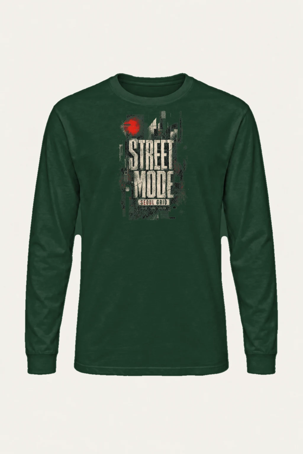"Street Mode Seoul" Unisex Longsleeve T-shirt | Gildan 2400