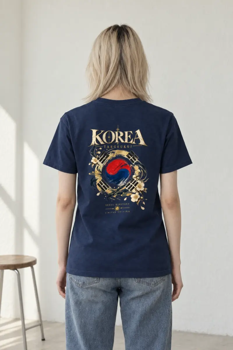 "Taegukgi Seoul Heritage" Heavyweight Unisex Crewneck T-shirt