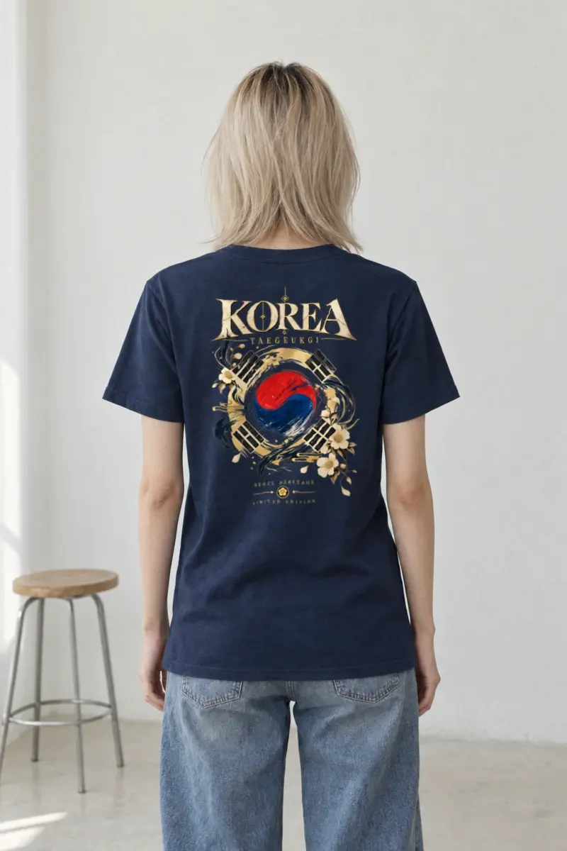 "Taegukgi Seoul Heritage" Heavyweight Unisex Crewneck T-shirt