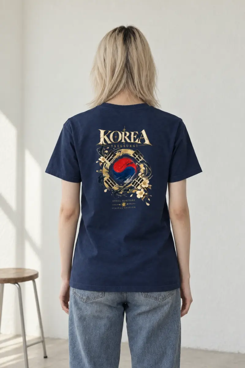 "Taegukgi Seoul Heritage" Heavyweight Unisex Crewneck T-shirt