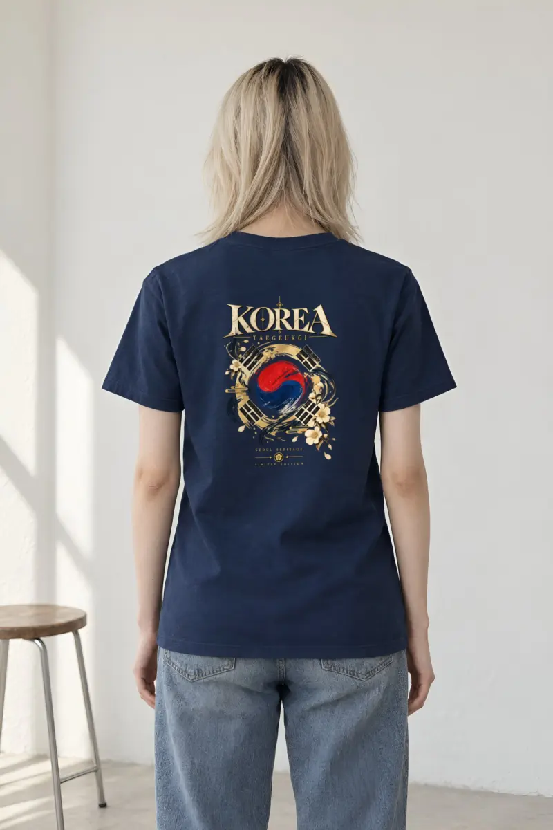"Taegukgi Seoul Heritage" Heavyweight Unisex Crewneck T-shirt