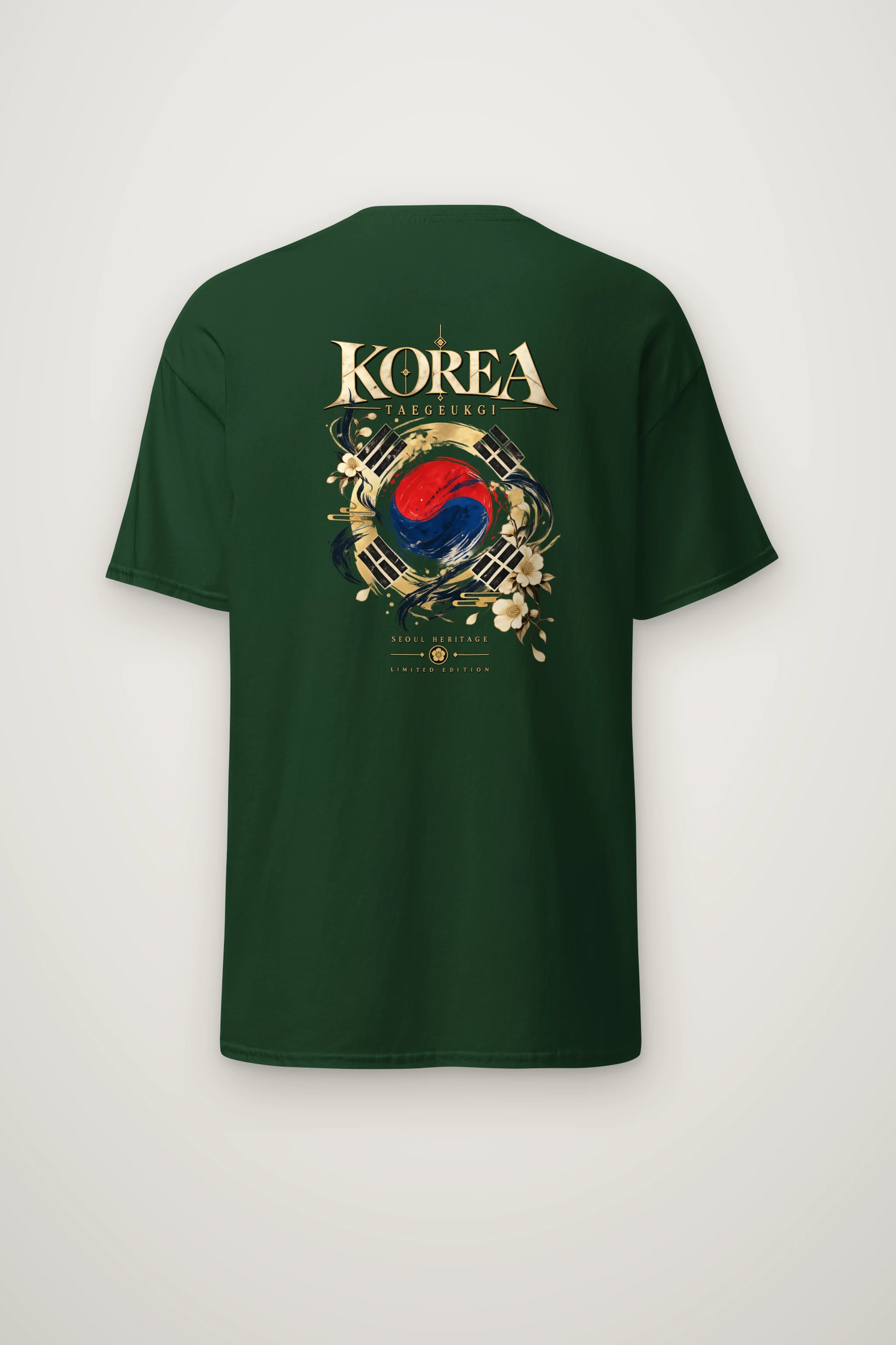 "Taegukgi Seoul Heritage" Heavyweight Unisex Crewneck T-shirt