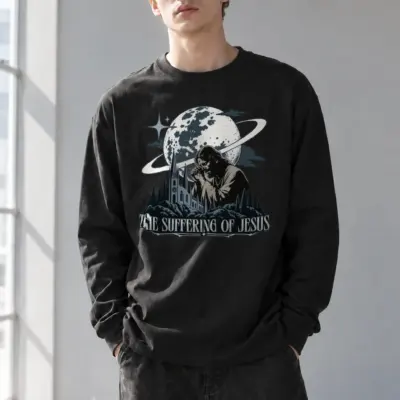 "The Suffering Of Jesus" Unisex Longsleeve T-shirt | Gildan 2400