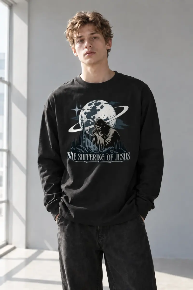 "The Suffering Of Jesus" Unisex Longsleeve T-shirt | Gildan 2400