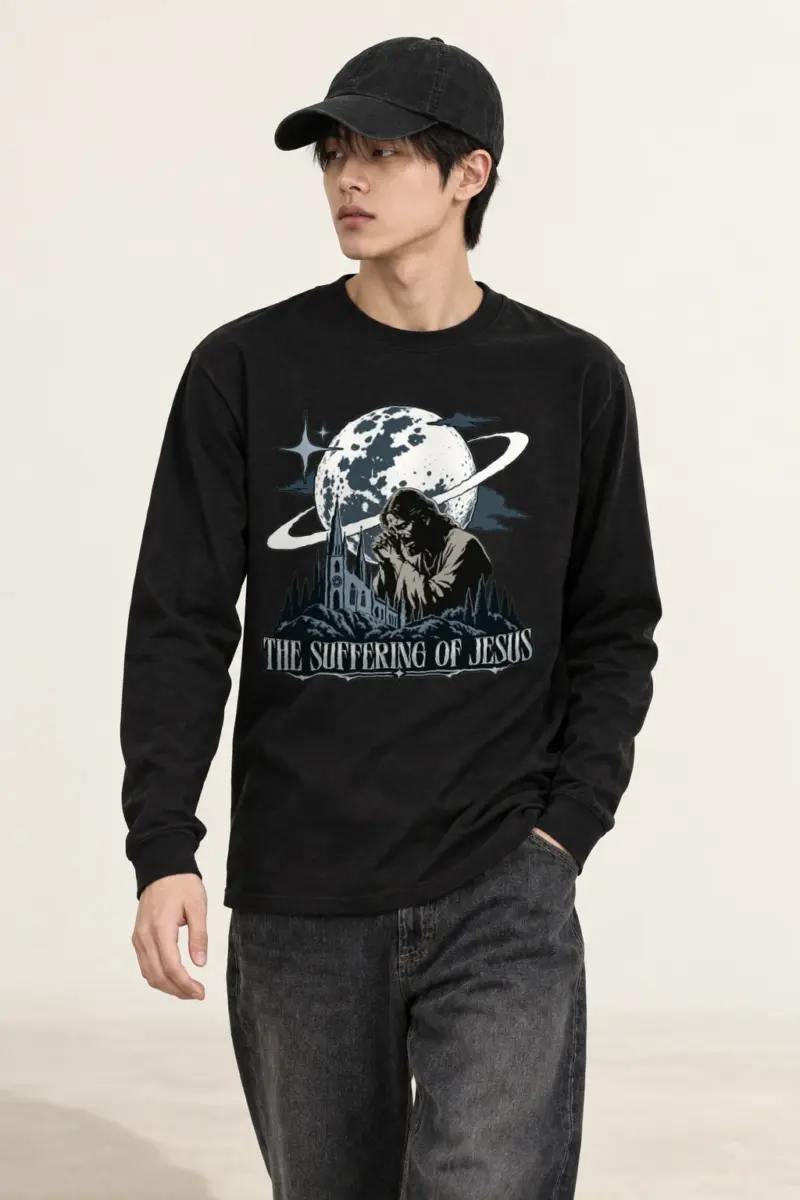 "The Suffering Of Jesus" Unisex Longsleeve T-shirt | Gildan 2400