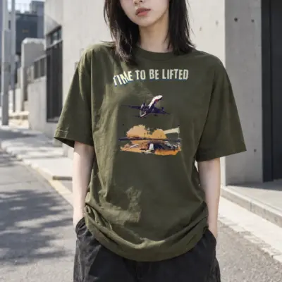 “Time to be lifted” Heavyweight Unisex Crewneck T-shirt | Gildan 5000