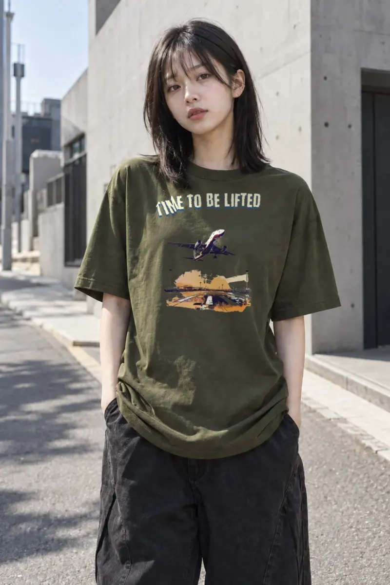 “Time to be lifted” Heavyweight Unisex Crewneck T-shirt | Gildan 5000