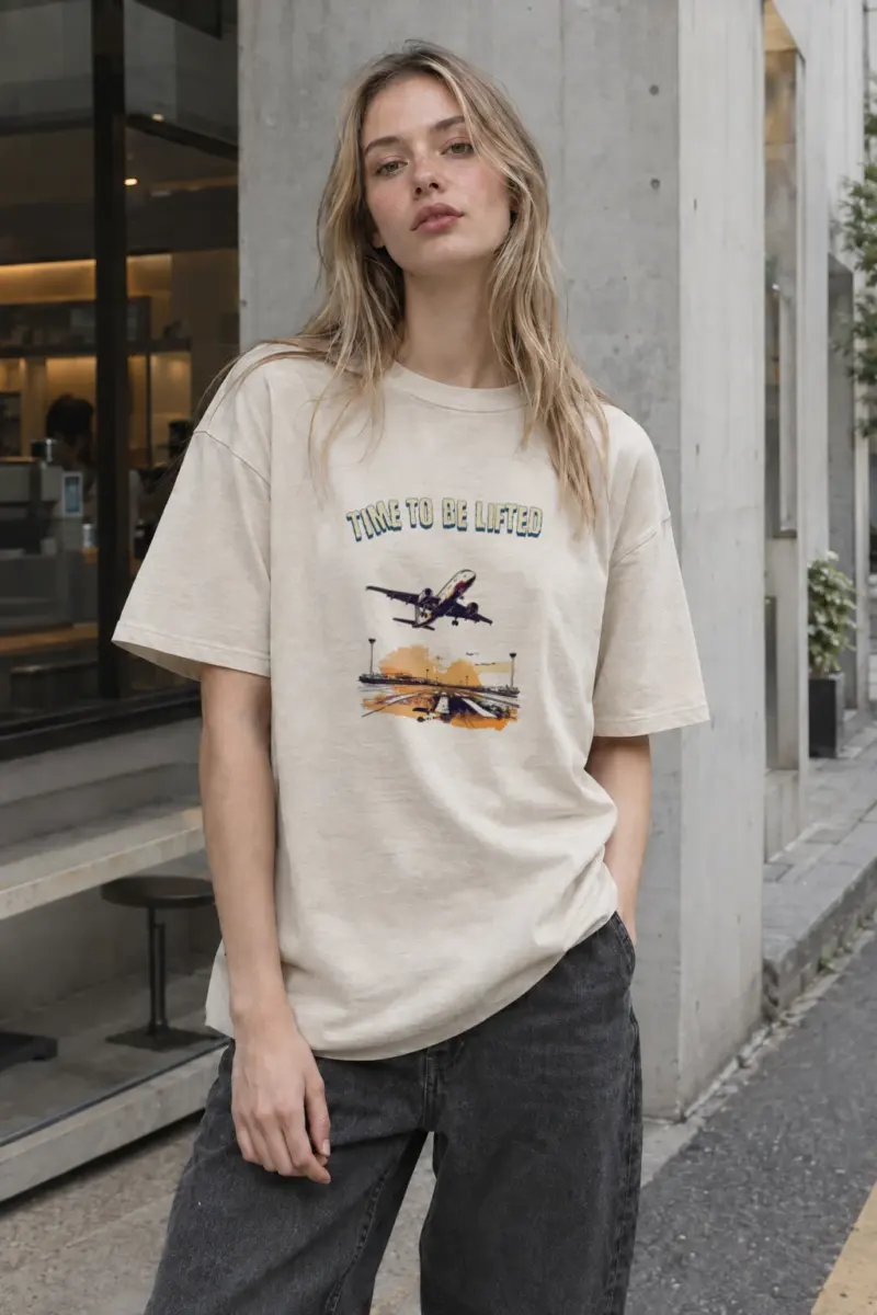 "Time to be lifted" Heavyweight Unisex Crewneck T-shirt | Gildan® 5000