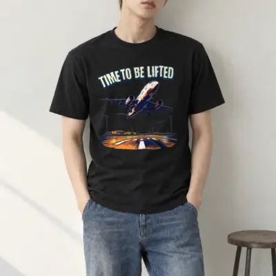 "Time To Be Lifted" Heavyweight Unisex Crewneck T-shirt