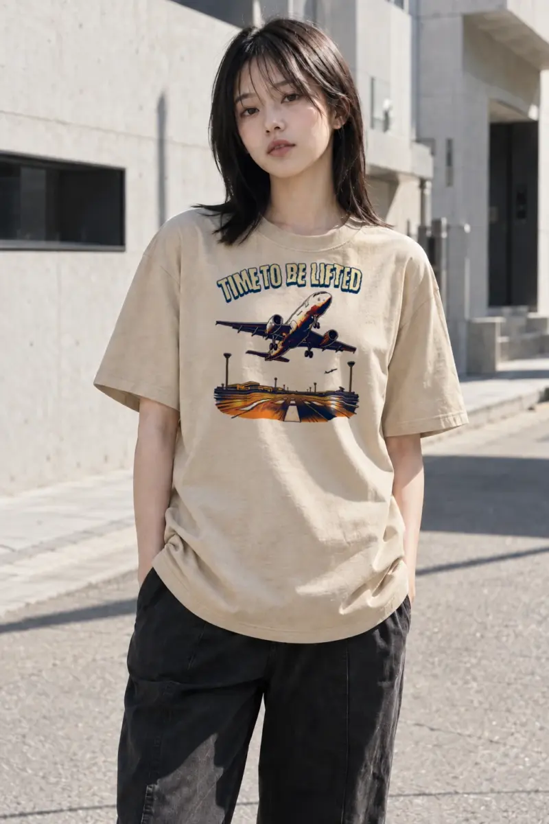 "Time To Be Lifted" Heavyweight Unisex Crewneck T-shirt | Gildan 5000