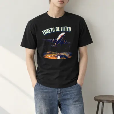 "Time To Be Lifted" Heavyweight Unisex Crewneck T-shirt