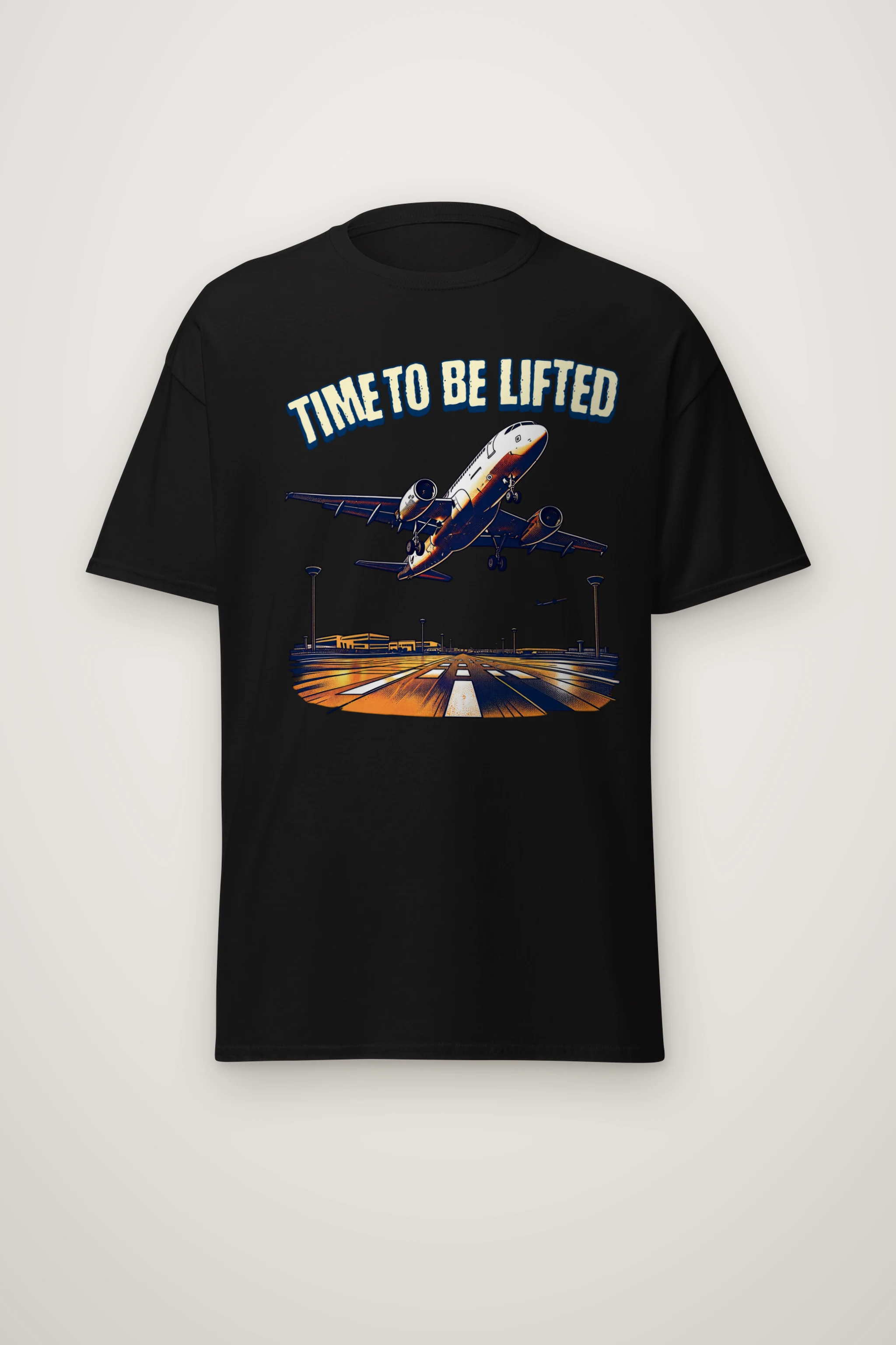 "Time To Be Lifted" Heavyweight Unisex Crewneck T-shirt