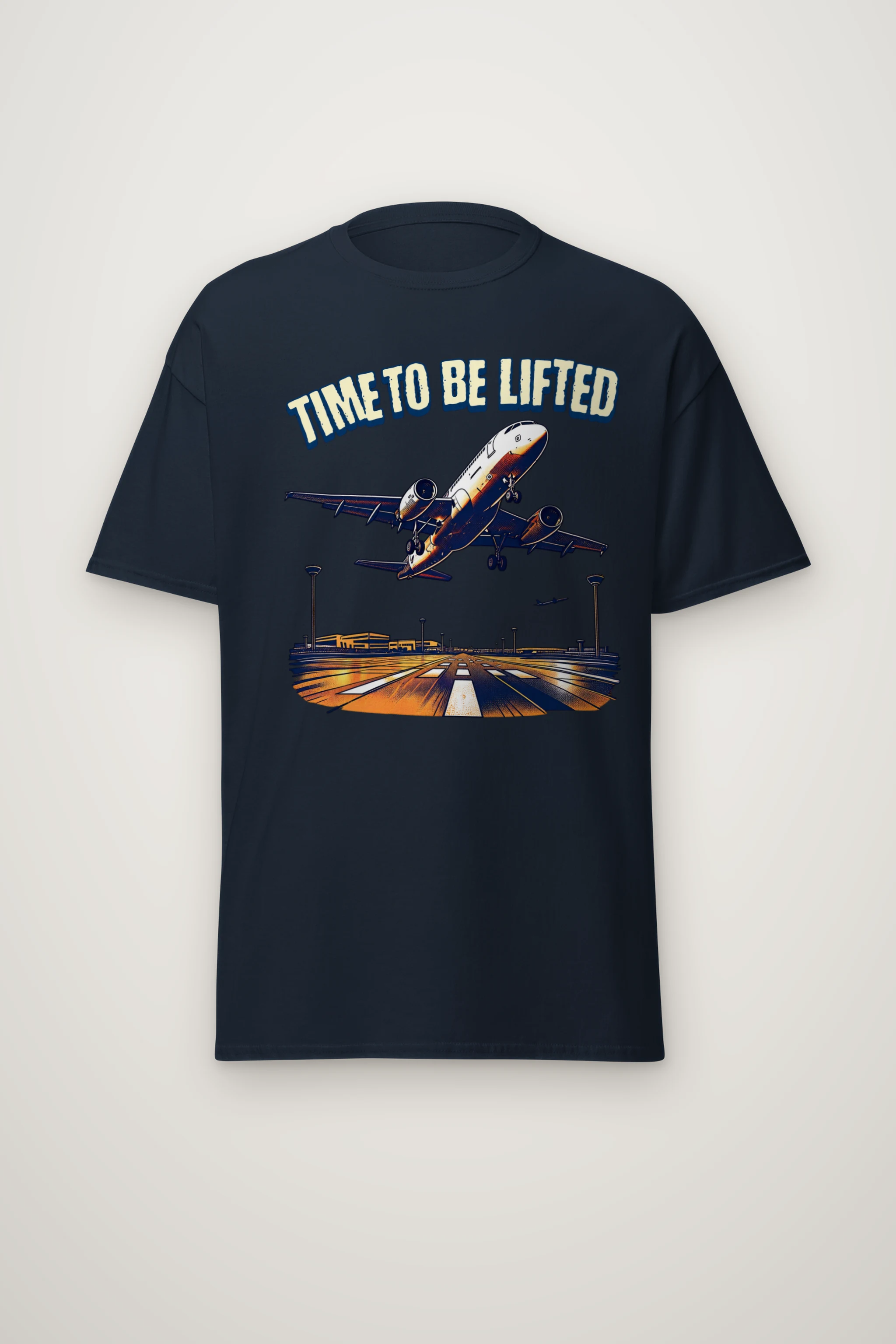 "Time To Be Lifted" Heavyweight Unisex Crewneck T-shirt