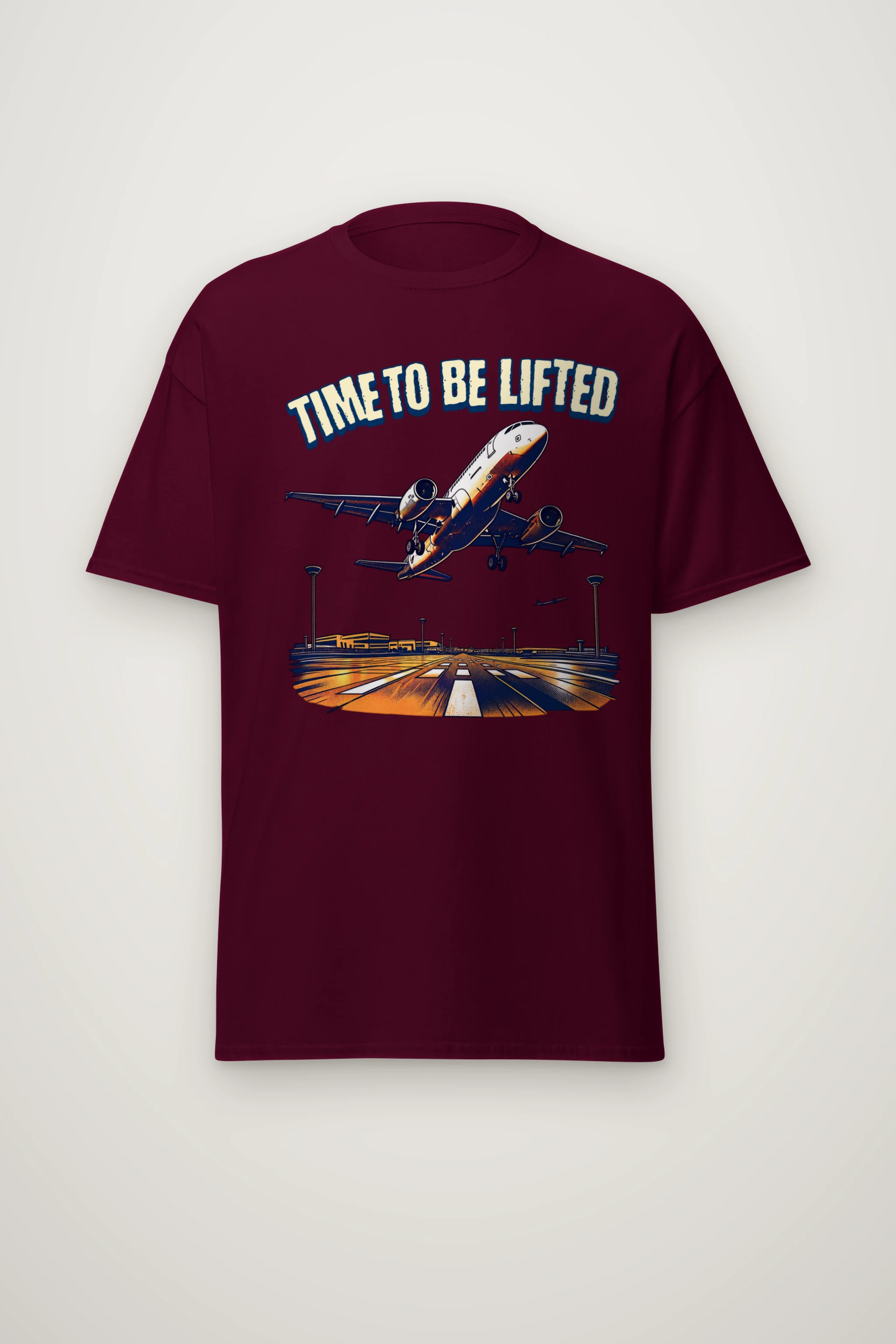 "Time To Be Lifted" Heavyweight Unisex Crewneck T-shirt