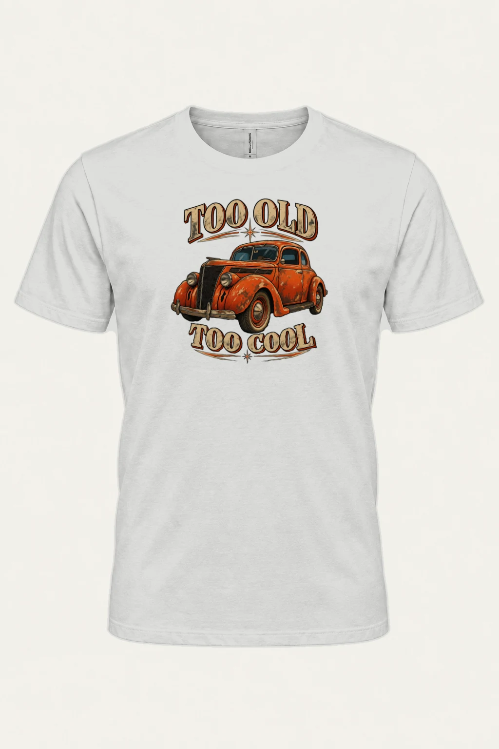 "Too Old Too Cool" Heavyweight Unisex Crewneck T-shirt | Gildan 5000