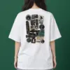 "UFO hot spot" Men's Oversized Heavyweight Crewneck T-Shirt