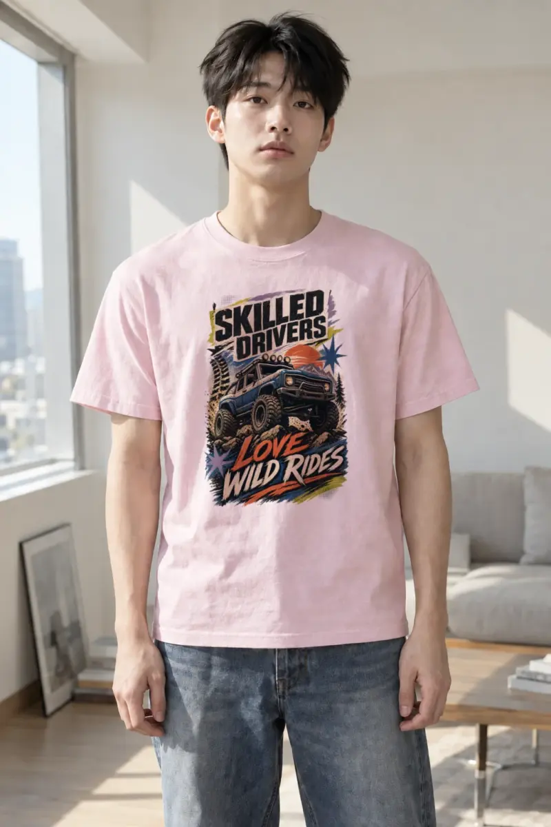 "Wild Rides" Heavyweight Unisex Crewneck T-shirt | Gildan 5000