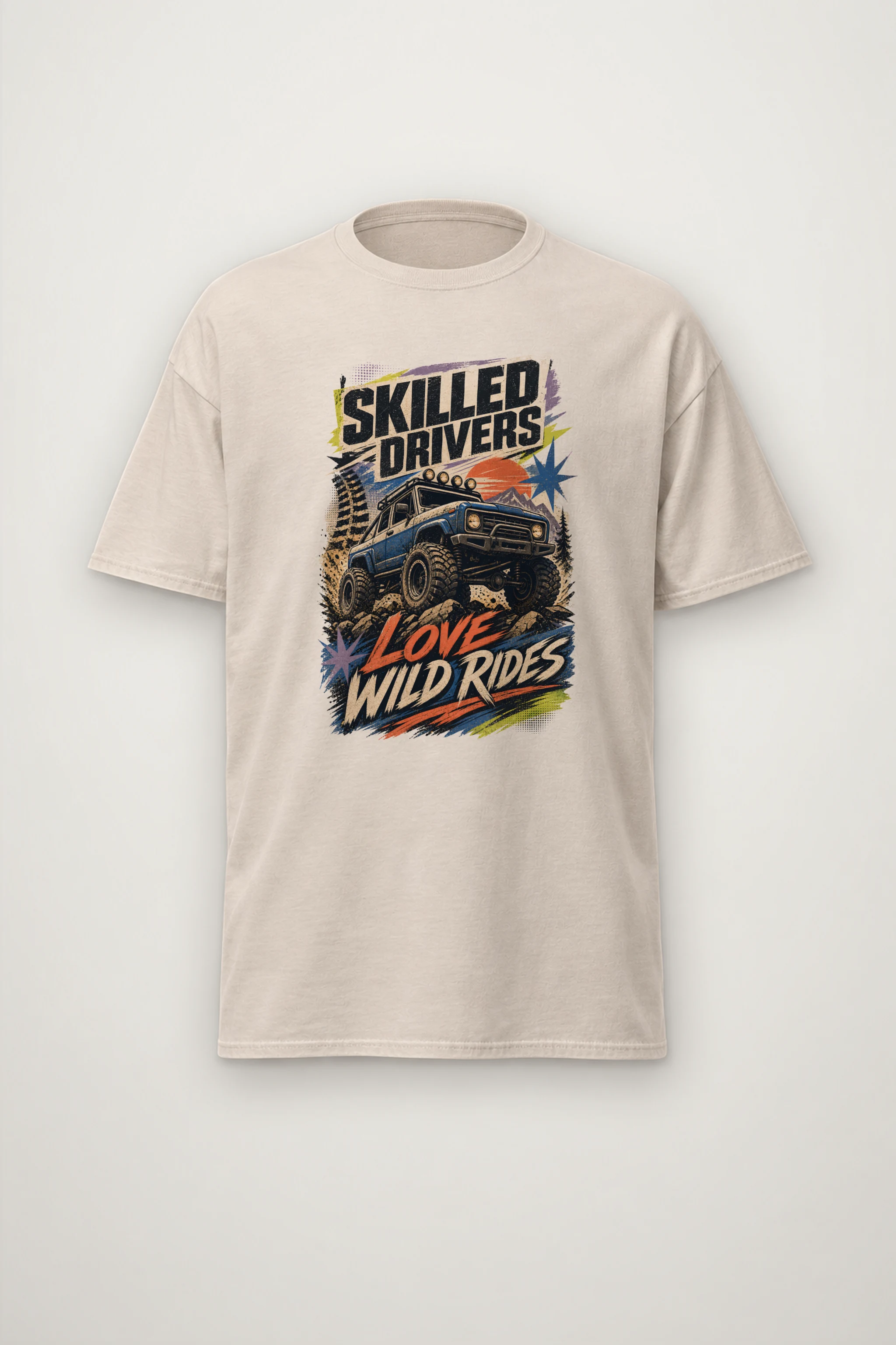 "Wild Rides" Heavyweight Unisex Crewneck T-shirt