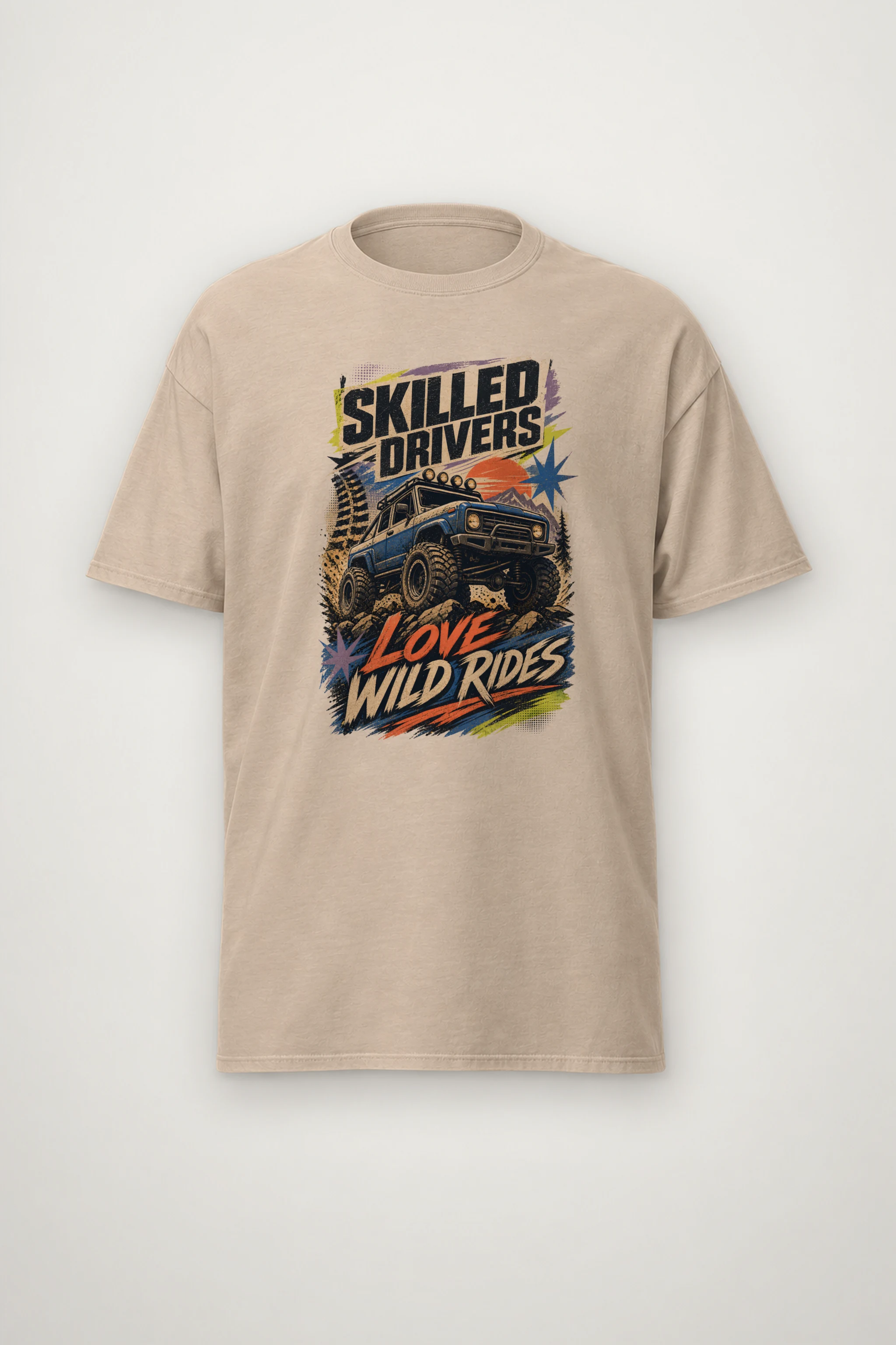 "Wild Rides" Heavyweight Unisex Crewneck T-shirt