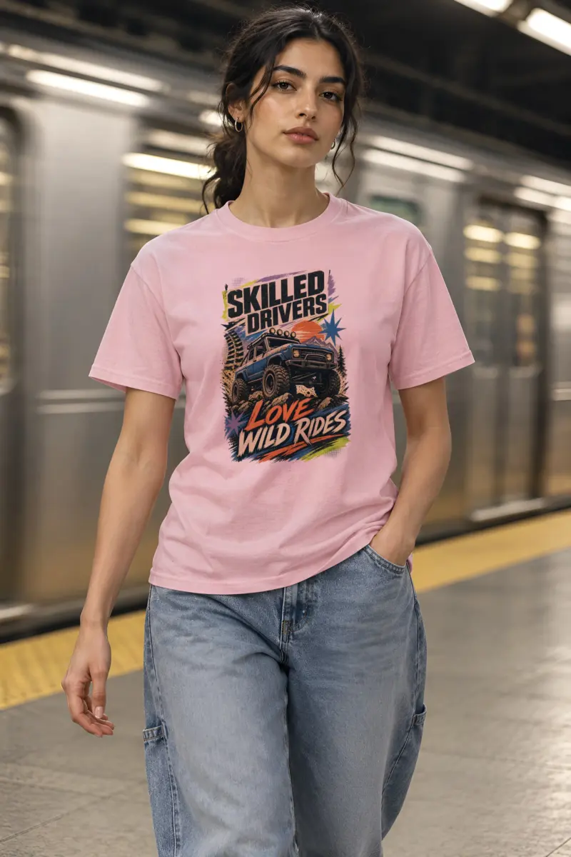 "Wild Rides" Heavyweight Unisex Crewneck T-shirt