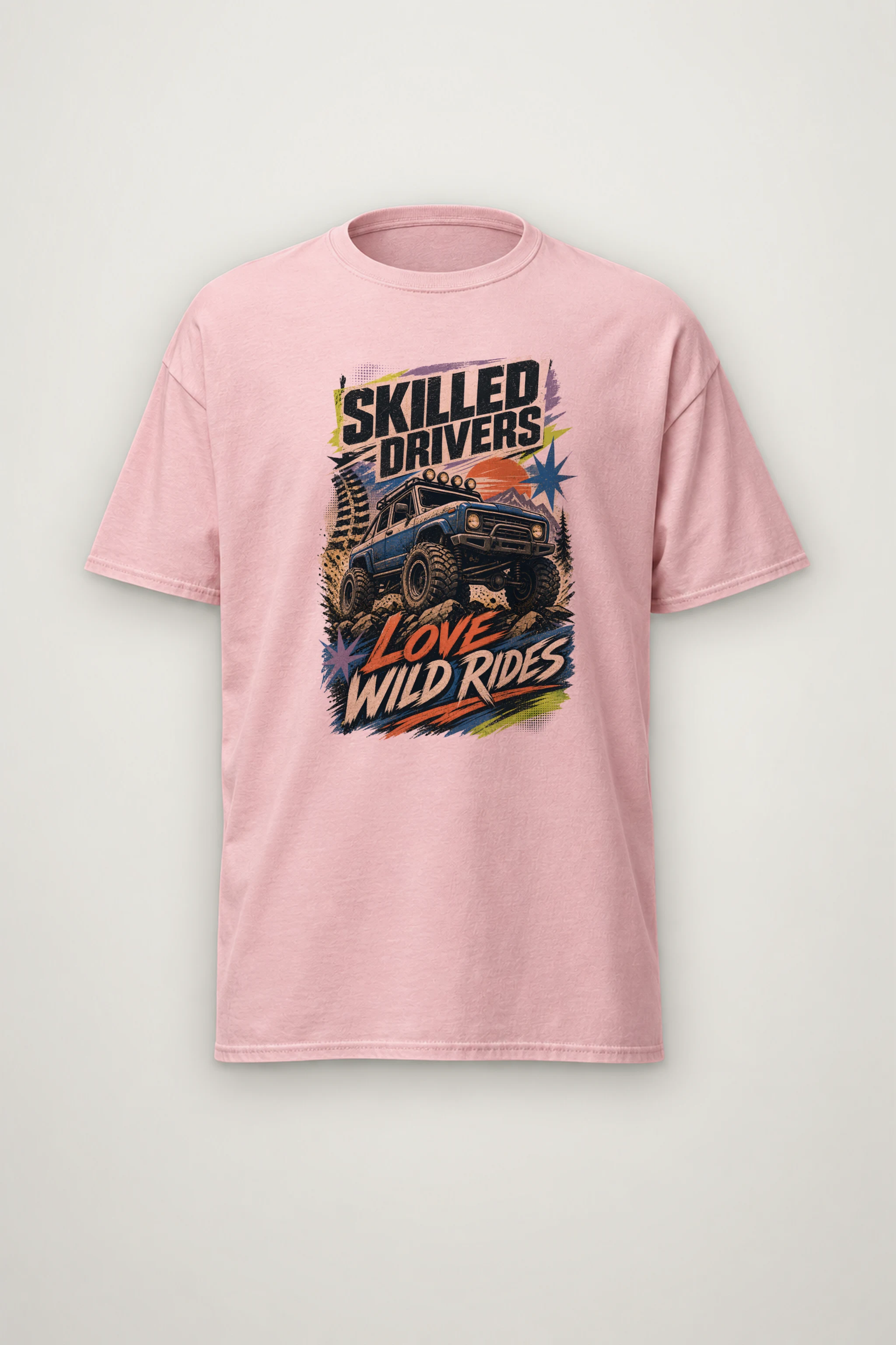 "Wild Rides" Heavyweight Unisex Crewneck T-shirt