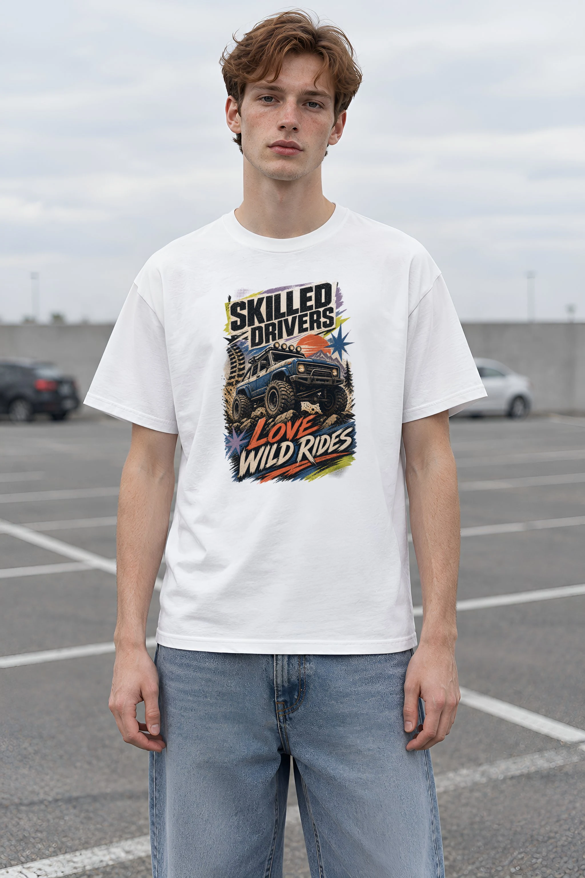 "Wild Rides" Heavyweight Unisex Crewneck T-shirt