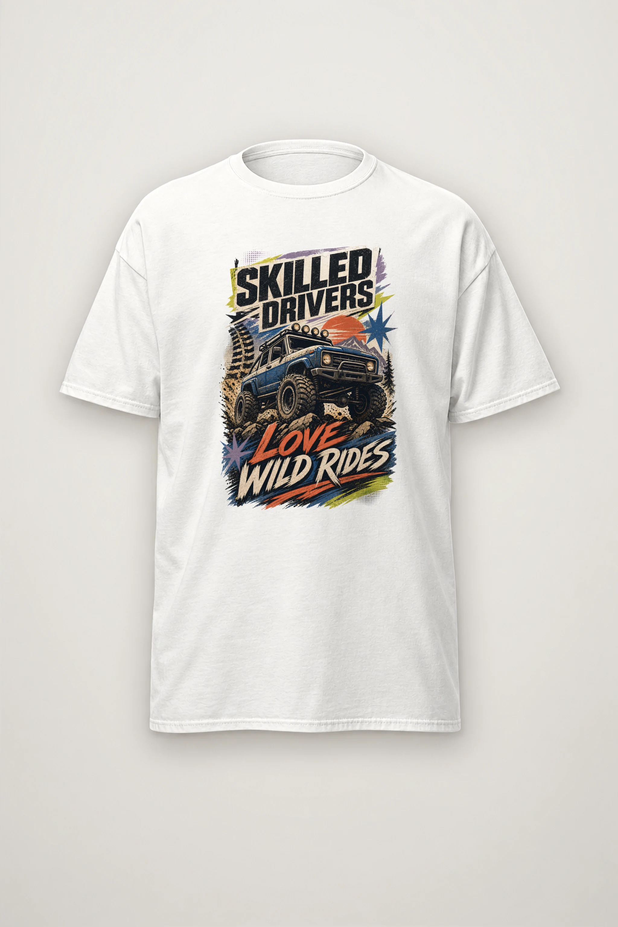 "Wild Rides" Heavyweight Unisex Crewneck T-shirt