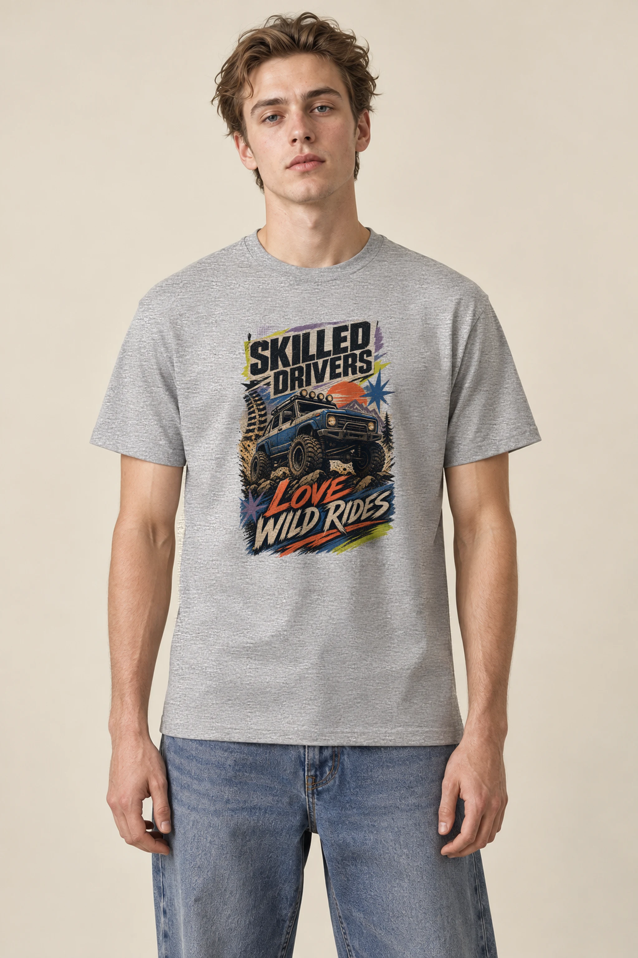 "Wild Rides" Heavyweight Unisex Crewneck T-shirt