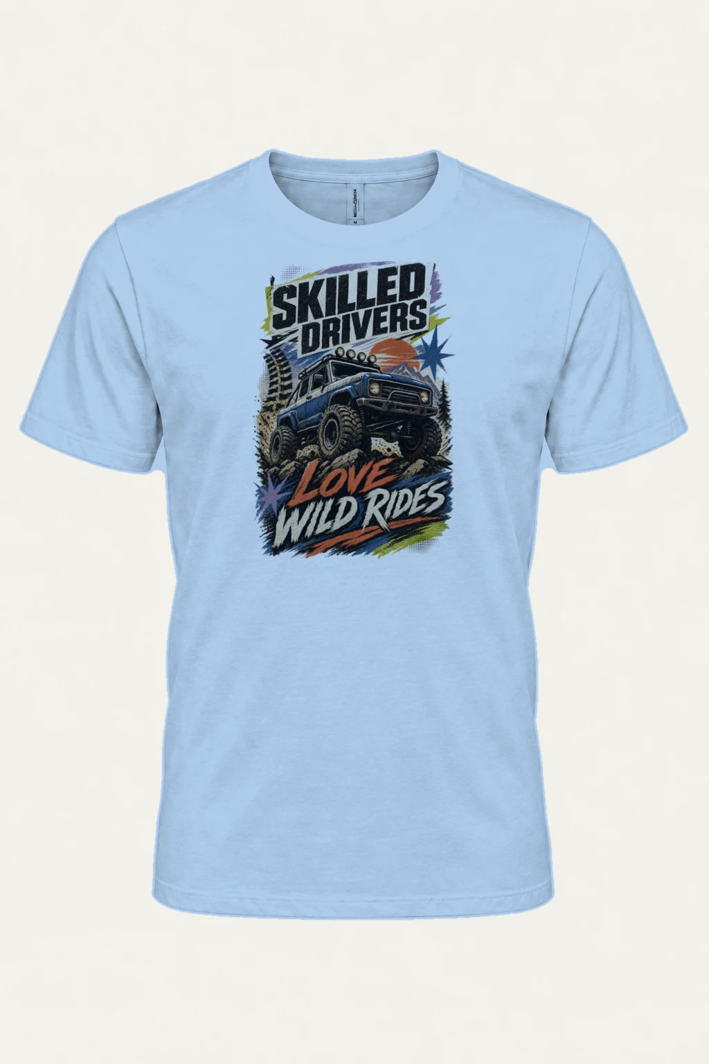 "Wild Rides" Heavyweight Unisex Crewneck T-shirt | Gildan 5000