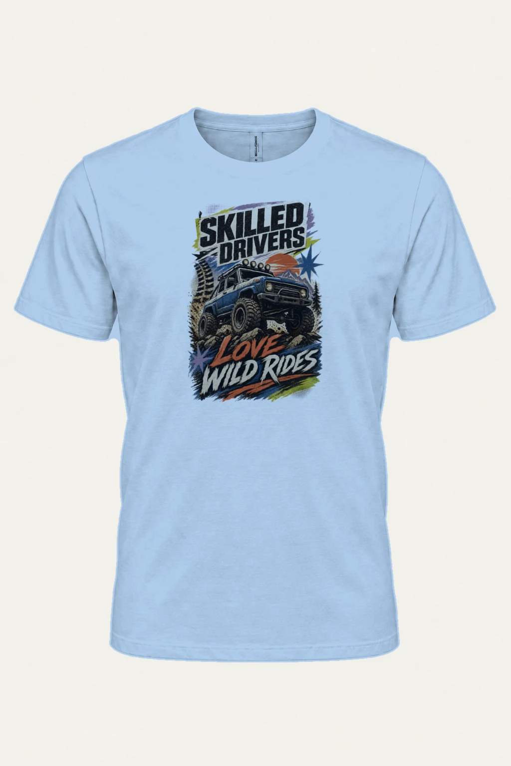 "Wild Rides" Heavyweight Unisex Crewneck T-shirt | Gildan 5000