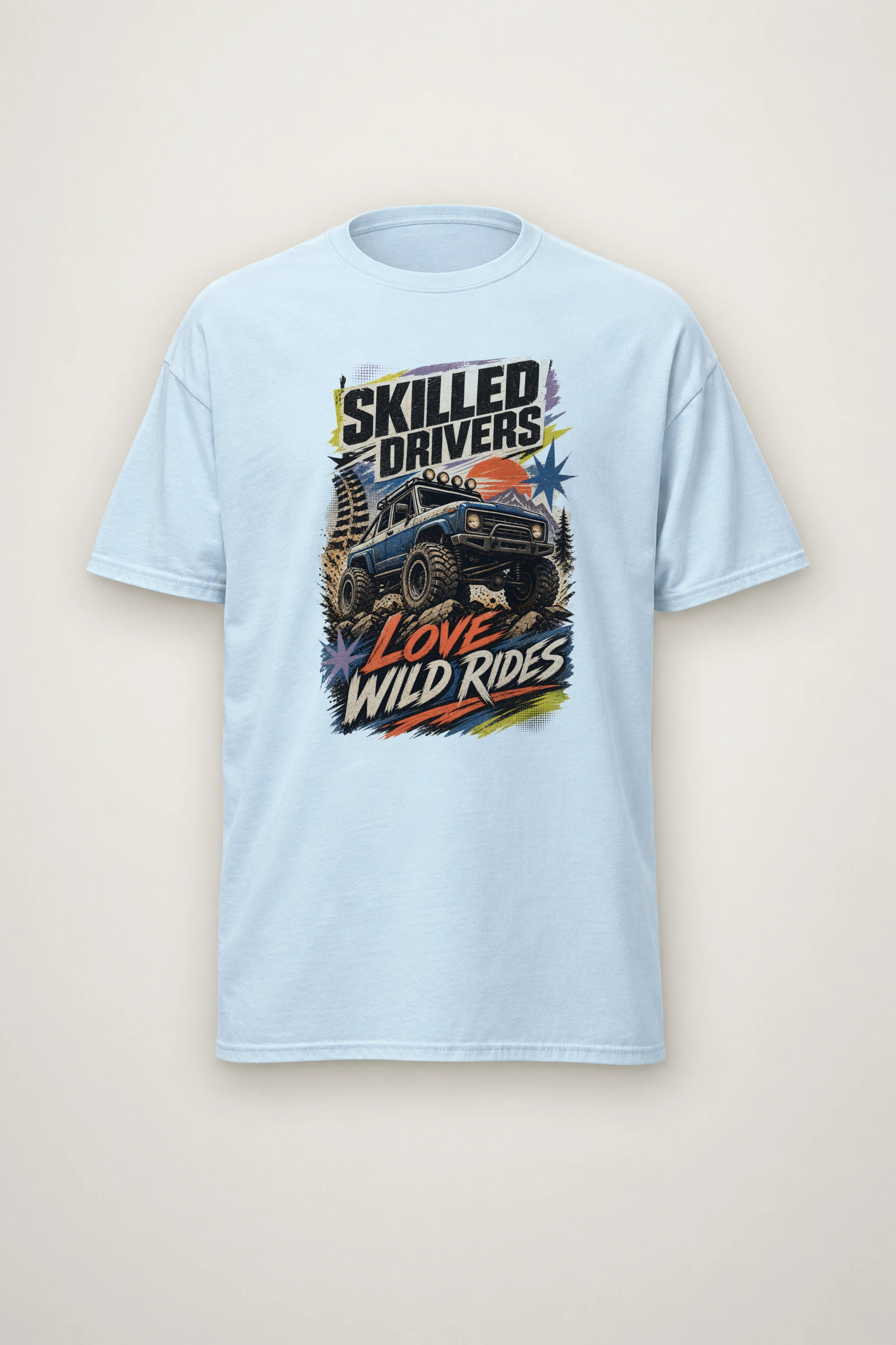 "Wild Rides" Heavyweight Unisex Crewneck T-shirt