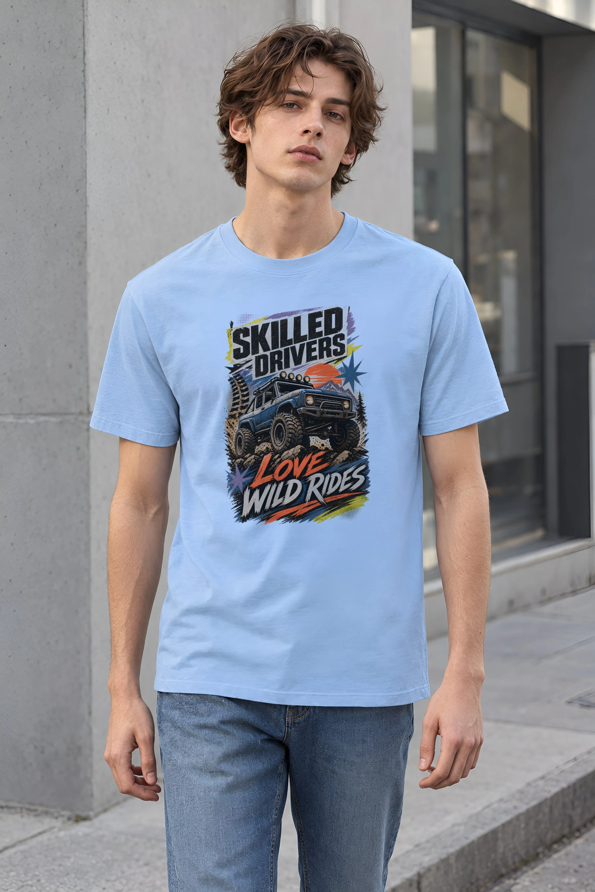 "Wild Rides" Heavyweight Unisex Crewneck T-shirt