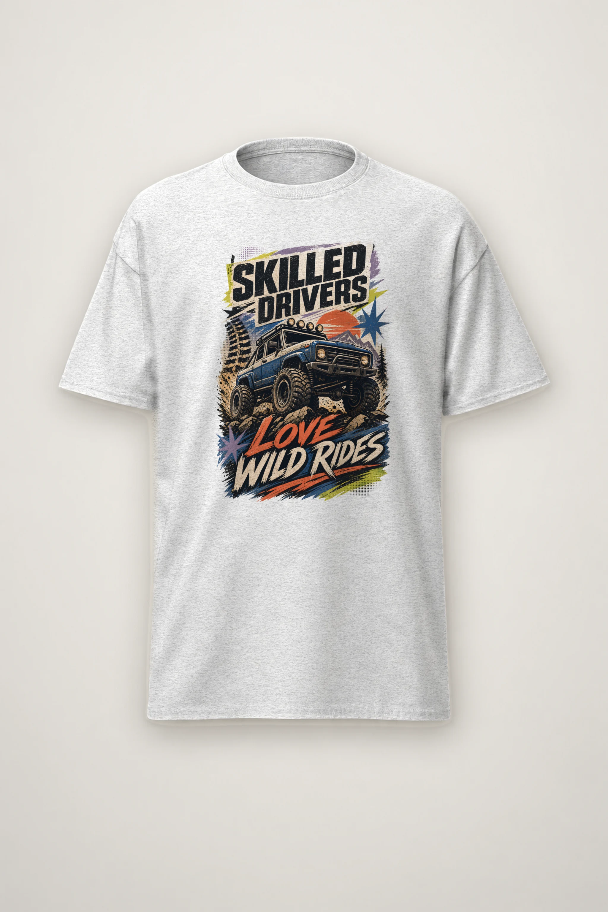"Wild Rides" Heavyweight Unisex Crewneck T-shirt