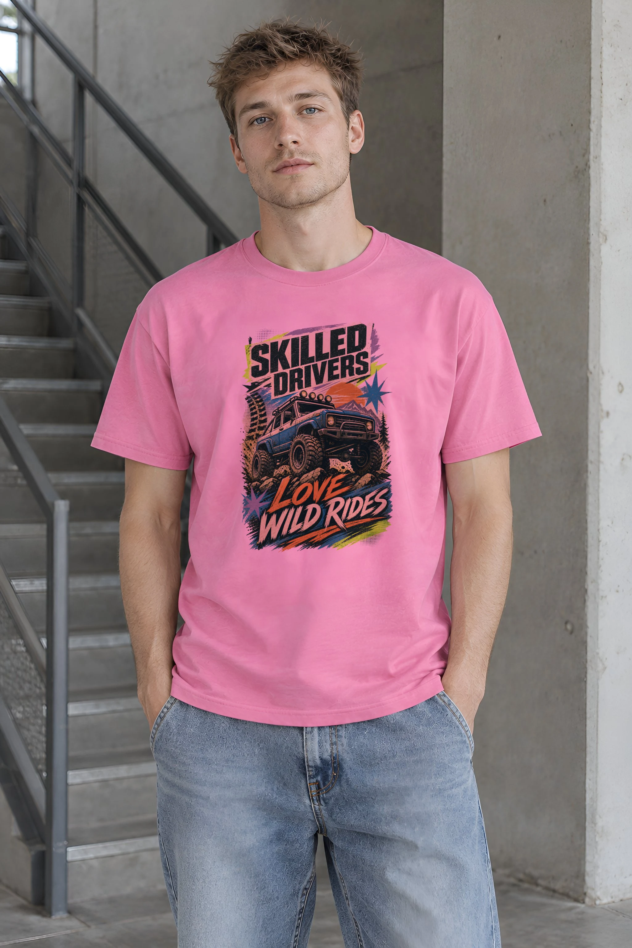 "Wild Rides" Heavyweight Unisex Crewneck T-shirt