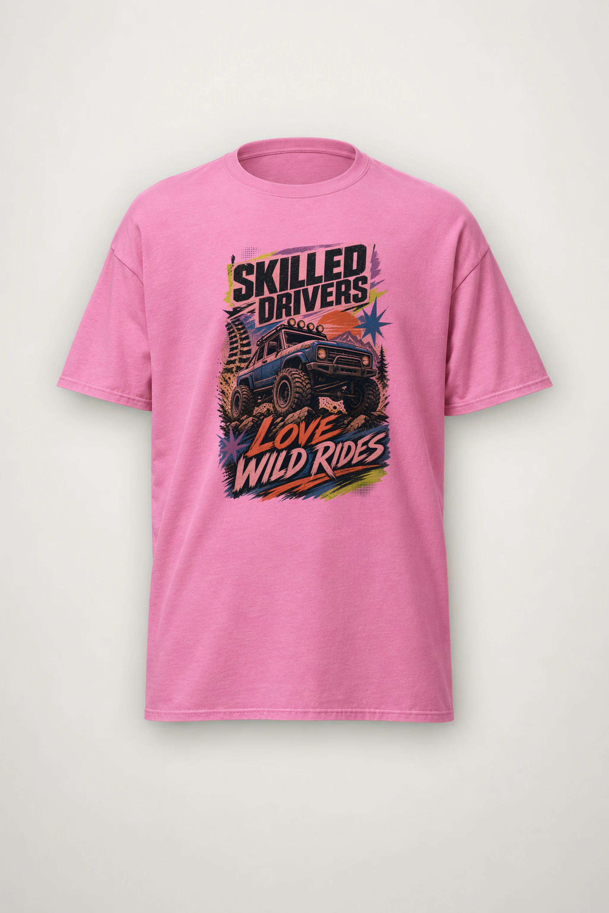 "Wild Rides" Heavyweight Unisex Crewneck T-shirt