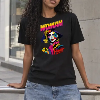 "Woman Power" Heavyweight Unisex Crewneck T-shirt