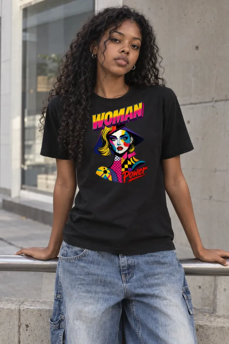 "Woman Power" Heavyweight Unisex Crewneck T-shirt