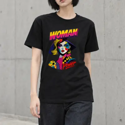"Woman Power" Heavyweight Unisex Crewneck T-shirt