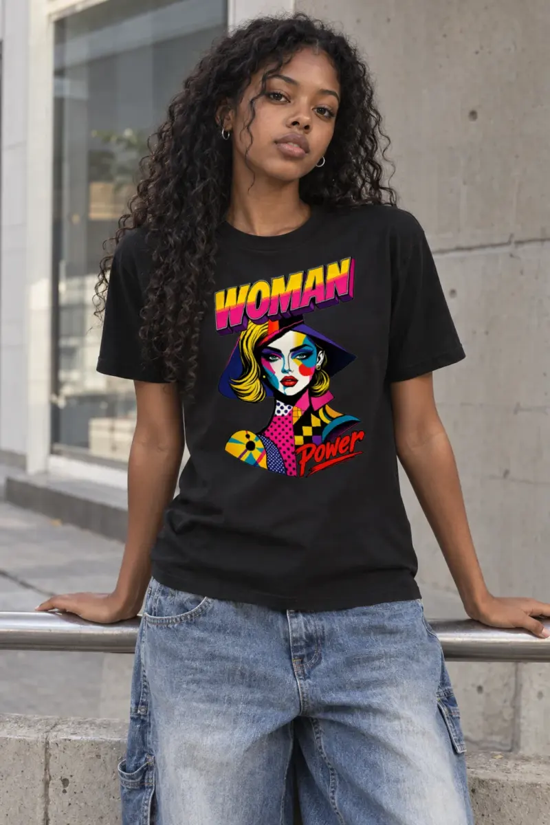 "Woman Power" Heavyweight Unisex Crewneck T-shirt