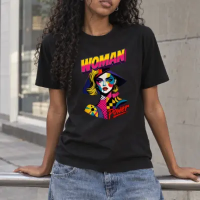 "Woman Power" Heavyweight Unisex Crewneck T-shirt